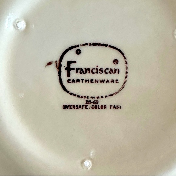 Franciscan Earthenware Apple 8.25” Serving Bowl Vintage 1964-66 Handpain… - Picture 5 of 5